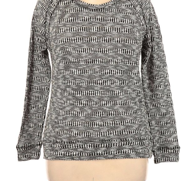 Kut from the Kloth Pullover Black/White Sweater Size XL - Picture 2 of 13